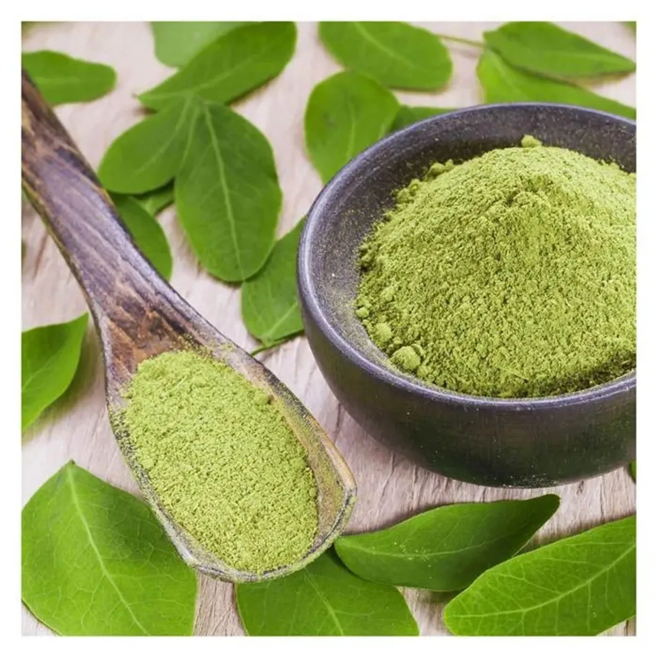Organic High Quality Moringa Leaf Powder Rich in Iron Content Used for Deficiency Manufacturers and Suppliers From India