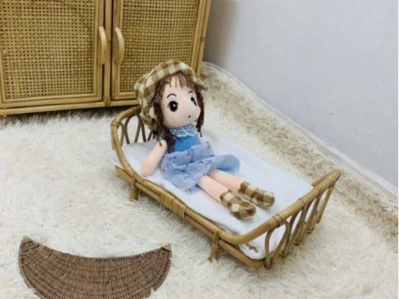 Top hight quality product, Rattan products for children Rattan doll bed Popular high quality products.