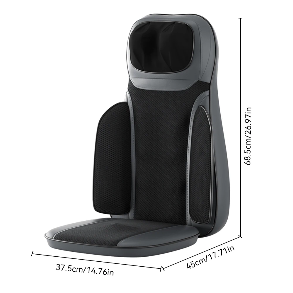 HUIXIN 2024 Car and Home Shiatsu Heating Kneading Vibration Airbag Speed Multifunction Body Massage Cushion