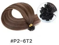Wholesale High Quality 15A 18 Inch U Tip Hair Extensions 100% virgin Human Hair Extensions High light Hair Extensions for Women