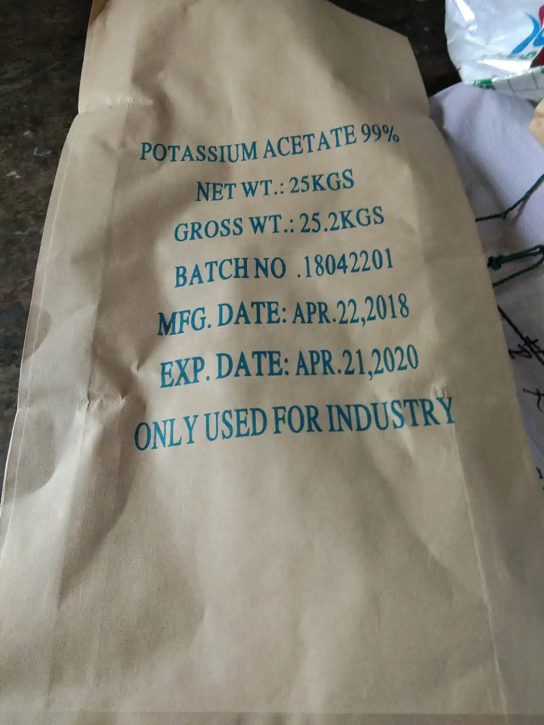 Китайский производитель kolod бренд калия ацетат твердый порошок по низкой цене и высокого качества