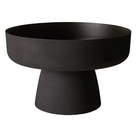 Metal Casting Round Bowl For Kitchenware serveware For Home Decorative Table Top Bulk Christmas Decoration HA1091 Black Antique