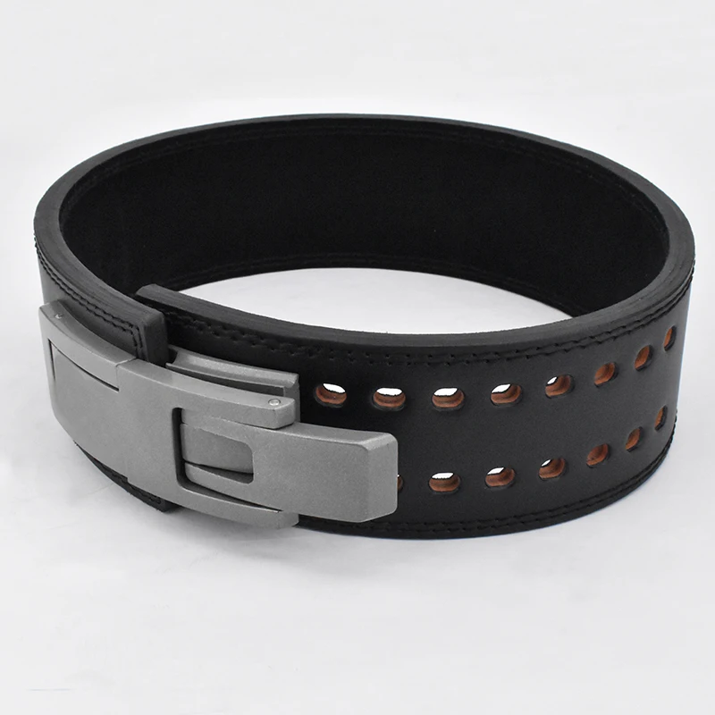 Women Powerlifting Lever Belt High Quality Heavy Duty Gym Fitness Workout Power Weight Lifting PU Leather Belt for Men