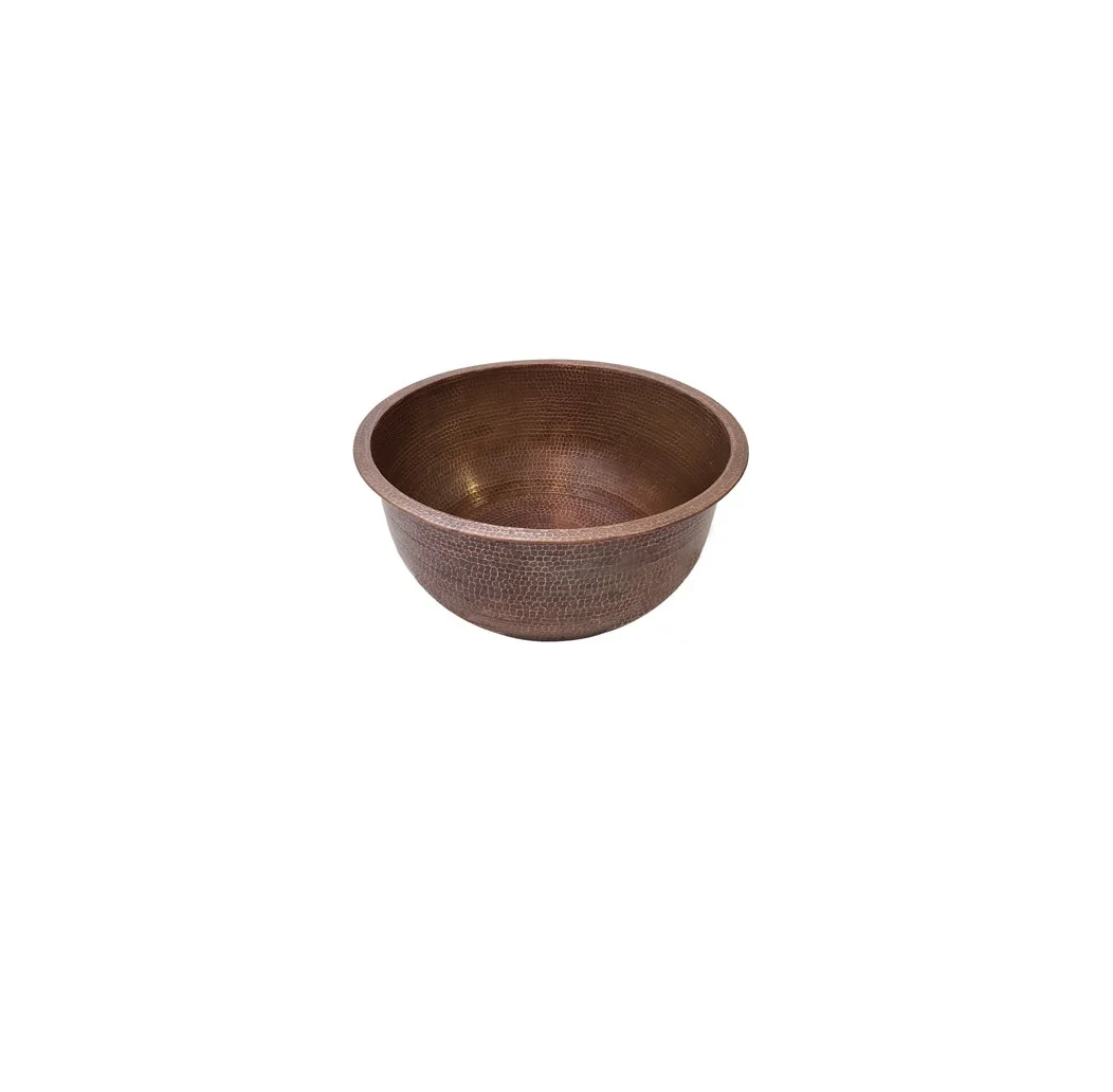 Handmade Custom Color Handmade New Designer Copper Pedicure Bowl Low MOQ Pedicure Hammered Round Bowl Pedicure bowl factory sale