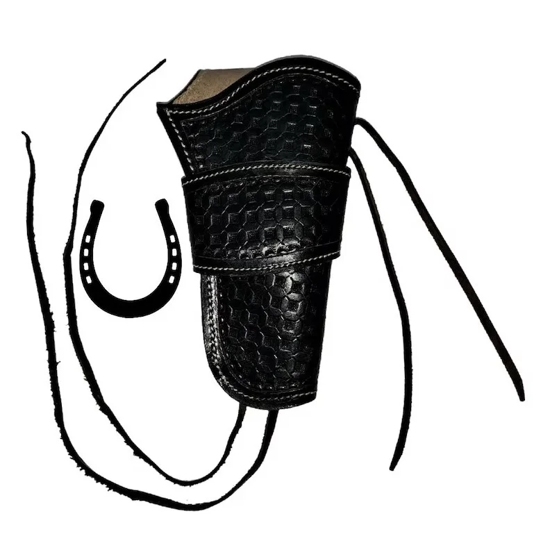 Handmade Western Leather Waffle Tooled Right Handed Single Action Heritage Ruger Revolver Holster at Affordable Price