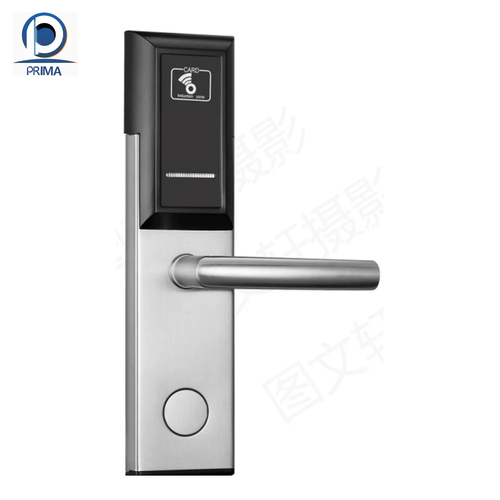 Smart Luxury ANSI mortise USA Hostel RF key card digi lock 13.56Mhz MF Proximity Card lock for hotel room door