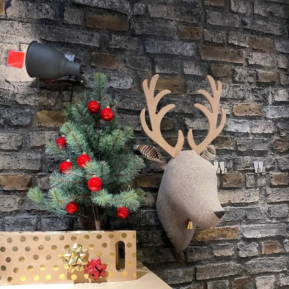 Modern art fabric animal head sculpture wall mounted color  model resin animal statue crafts home decoration