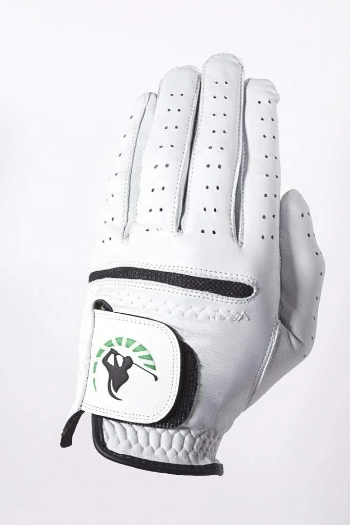 Cabretta  Leather Golf Glove Full White Soft Genuine Cabretta Leather Golf Glove Mens Cabretta leather golf glove