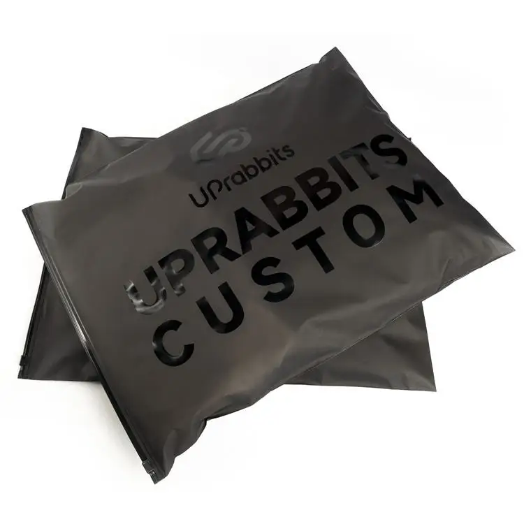 Manufacturer Made Custom Clear Matte Back Pvc Cosmetic Clothing Ziplock Packaging Pouches Frosted Zipper Bag With Logo