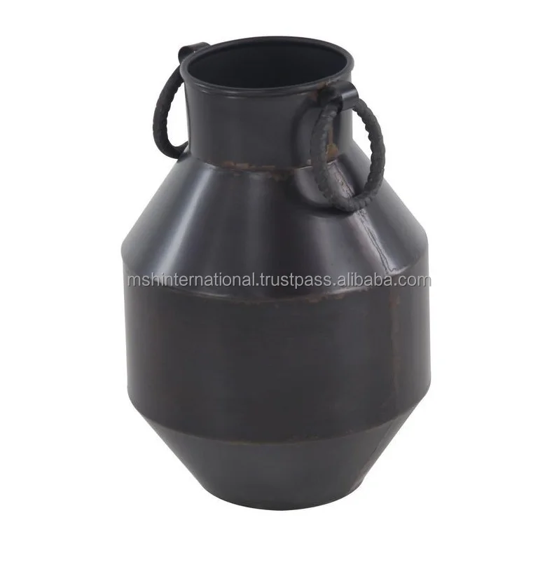 European style flowerpot antique finish gold iron vase rustic decor wedding ornaments vintage metal flower vase