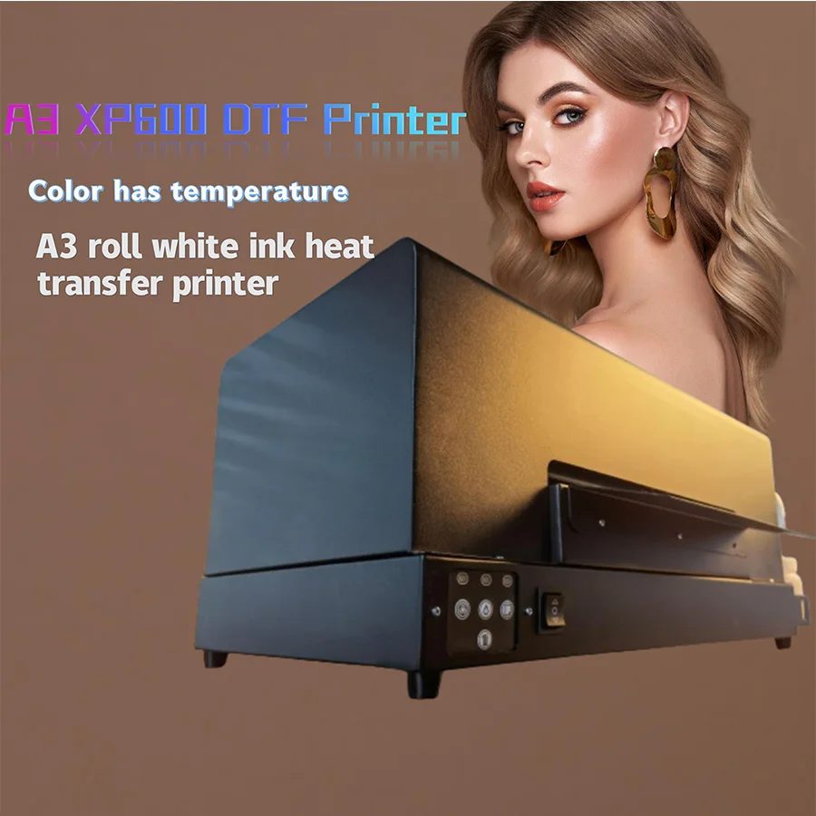 A3 size Small machine dtf printer printing machine printer dtf XP600 for T-shirt pet film