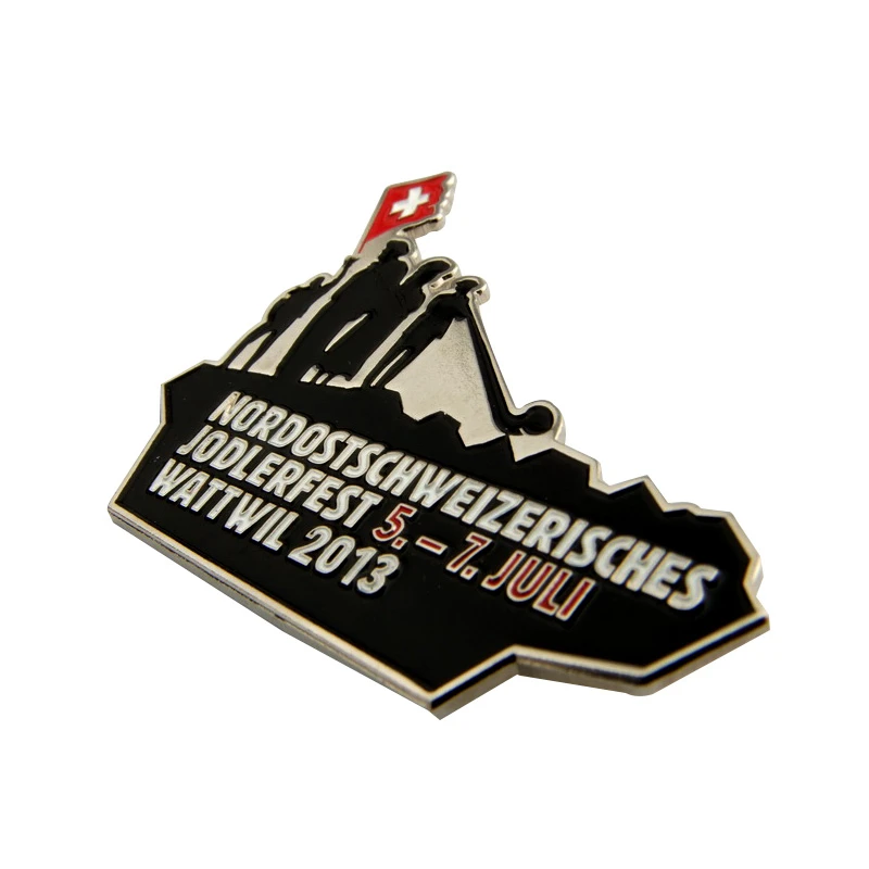 High Quality OEM ODM Custom Made High Quality Embroidery Metal Material Badges Unique Design Whole Sale Uniform Accessories