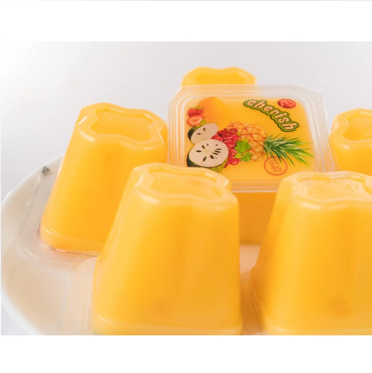 Лучший выбор для детей Золотое качество супер здоровый мягкий сладкий лай фу Cherish смешанный пудинг 405 г пакет