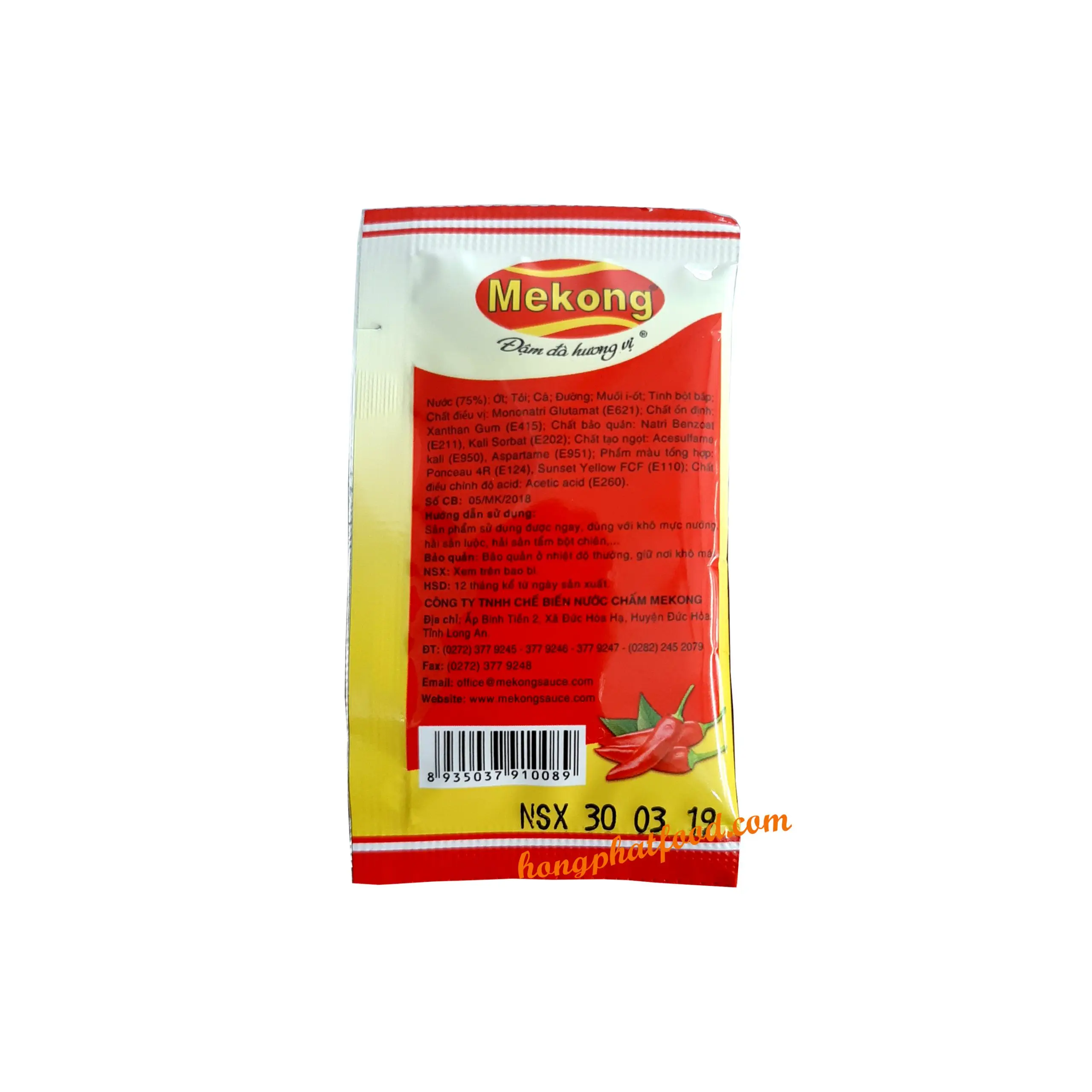 Seasonings & Condiments - Convenient Mekong Chilli Sauce in Sachet 10g Fresh Spicy Garlic Chili Paste Natural spicy sauce price