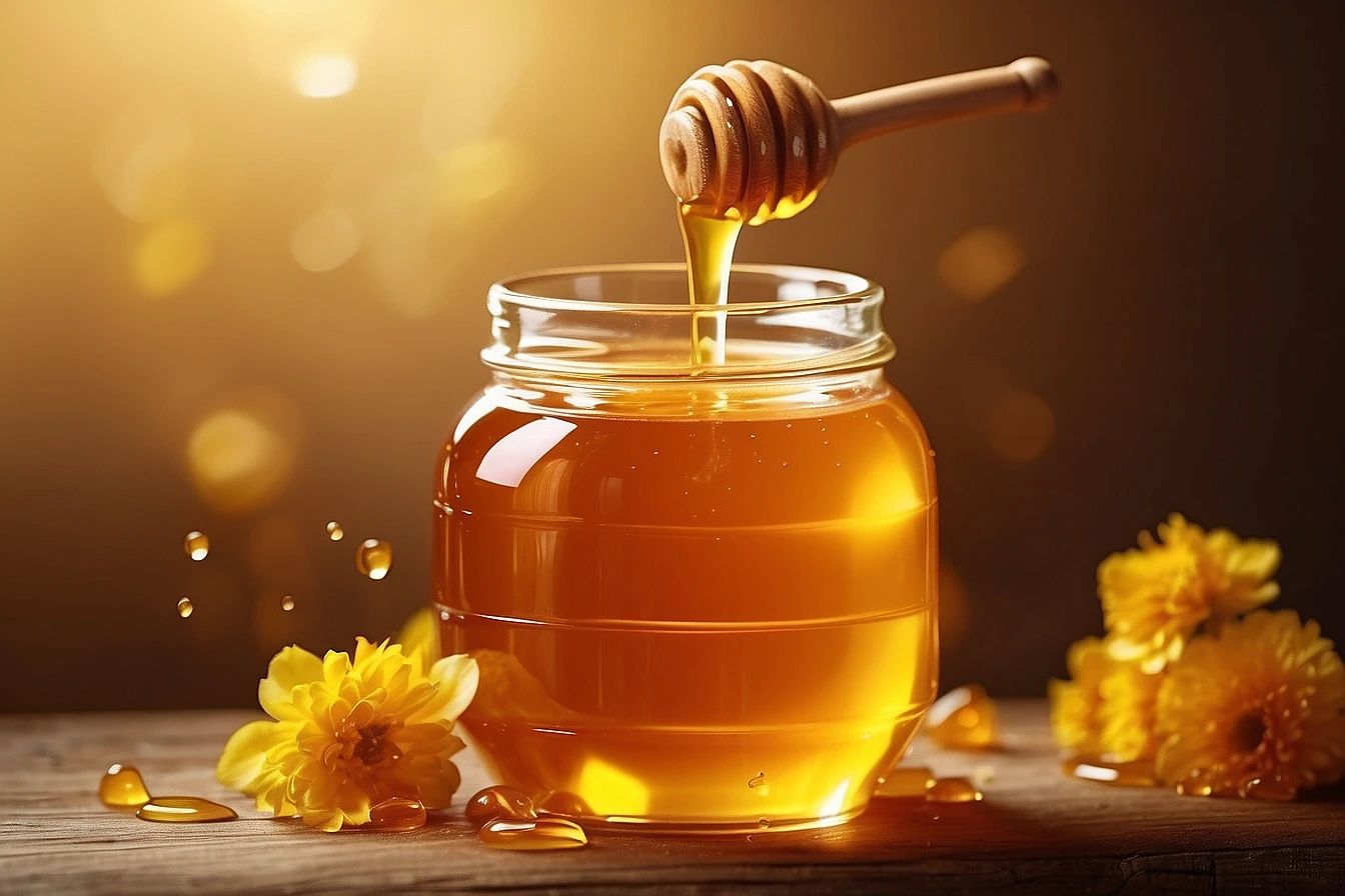 Elite Italian Wildflower Honey - Saffron & Black Truffle 100g - Ideal for Enhancing Appetizers and Desserts