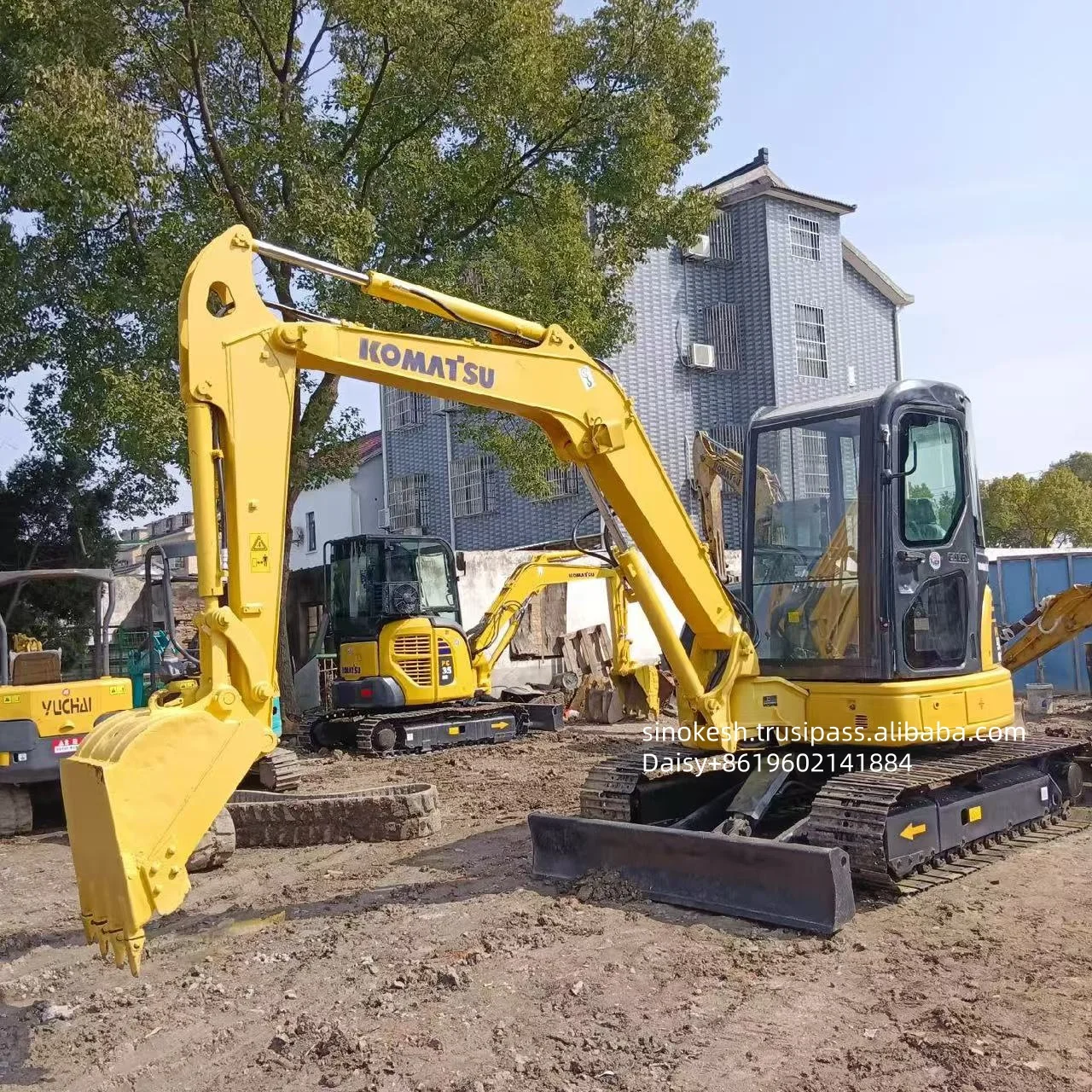 used excavator komatsu pc50mr with connect tube used small cheap excavator komatsu pc50 pc55mr-2