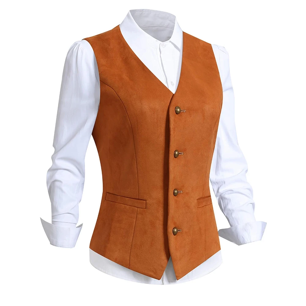 Ladies Light Weight Top Quality Hot Fashion Winter Vest For Western Wear / Top Quality Breathable Suede Leather Vest