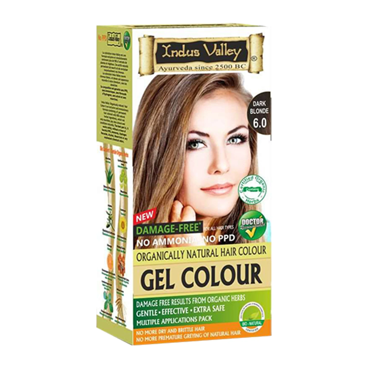 Indus Valley Gel Hair Color Semi Permanent PPD Free No Ammonia Hair Color Dye Kit No Peroxide Hair Color Dye Ecocert