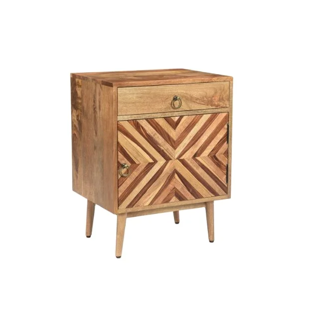 Living Room Luxury Hart Collection Bedside Tables Modern Table Natural Finish Furniture