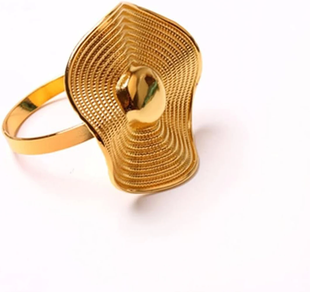 Luxury Sale made in India Factory Wholesale Western Style Gold Metal Napkin Ring For Christmas And Wedding Dinner Occasion usage