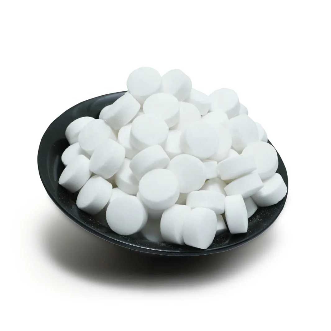 Salt Tablets for regeneration agent for ion exchange resin from Asian Minerals and Allied Industries Brand name: Asian Soft