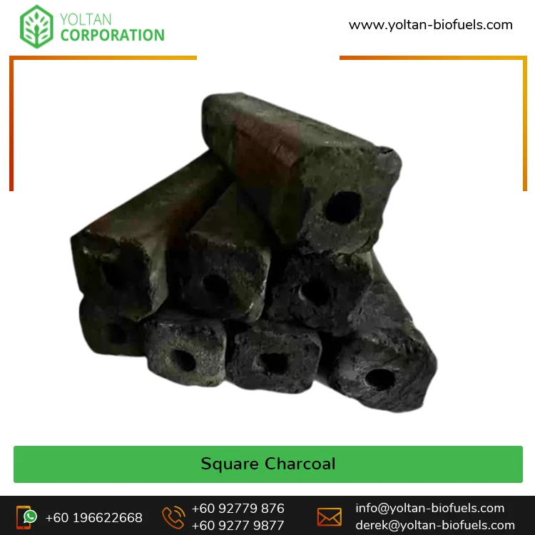 Professional Manufacturer & Exporter Selling Top Notch Quality Square Tubular Shape 100% Tropical Mixed Wood Sawdust Charcoal