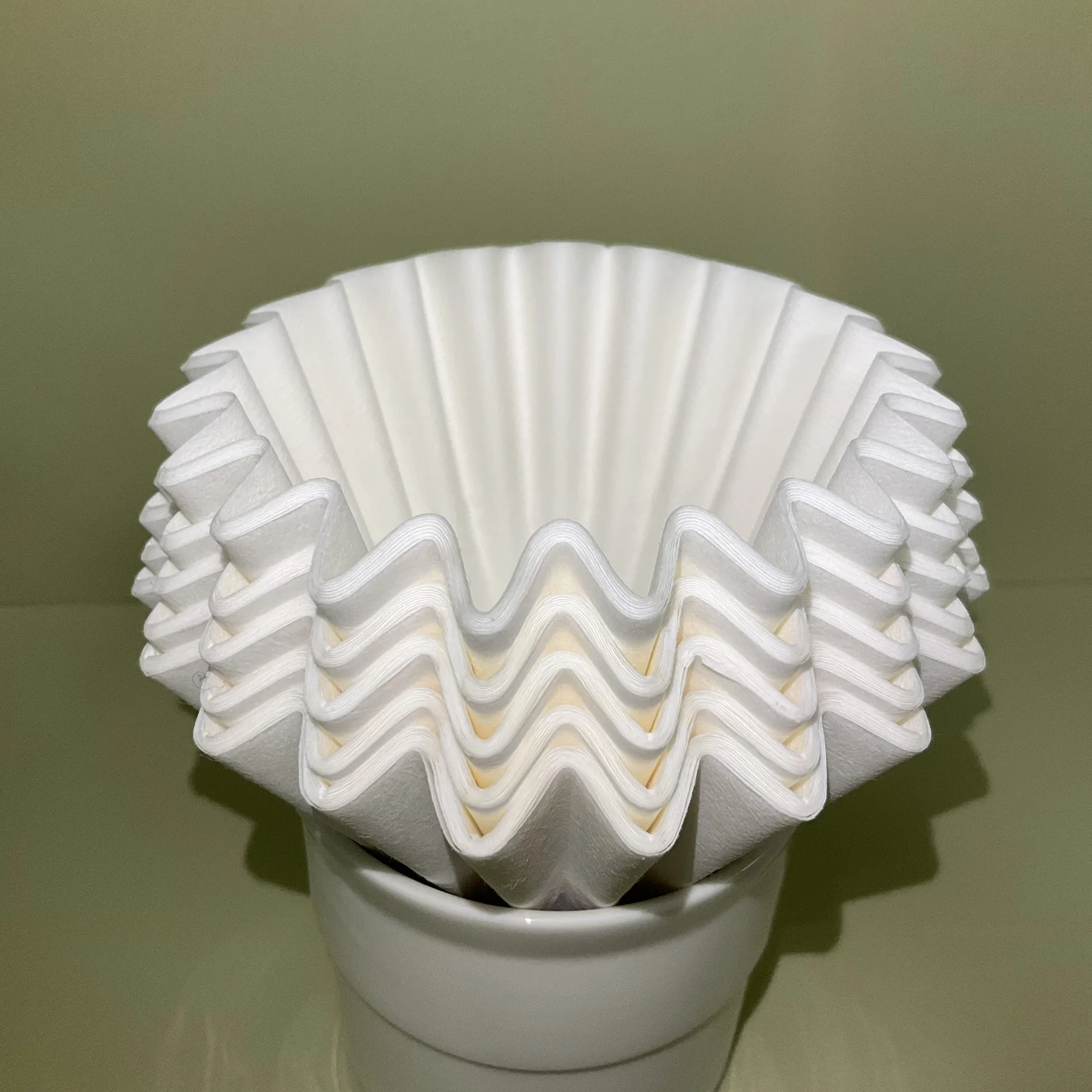 100pcs Size 50/185mm Basket Coffee Filter Papers For Manual Hand Dripper