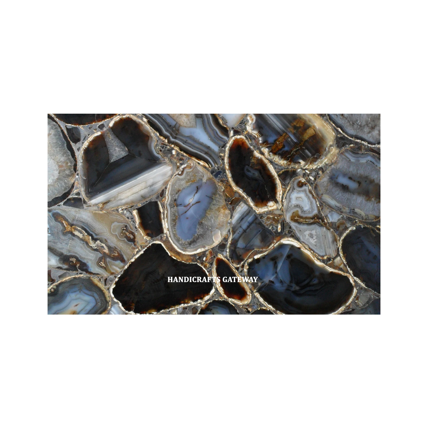 Luxurious High Quality Product Natural Gemstone Agate Stone Slab Best Use For Kitchen Cabinet And Countertop And Table Top