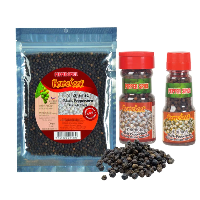 International Grades New Crop Black Pepper Corn 70g Negotiable Black Pepper Grinder Spice Rub Meats Marinade AromaBlack Cardamom