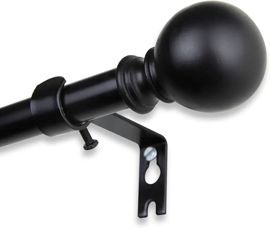 Fancy Curtain Wrought Iron Rod Finial Black Color Design Decorative Finials Modern at Lowest Price