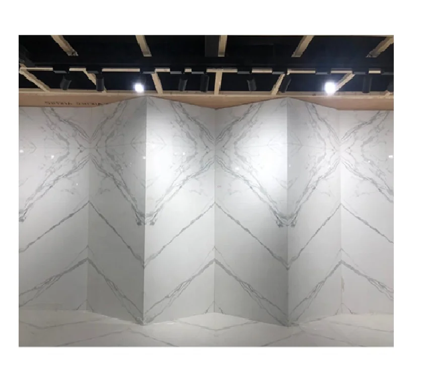 Moroccan Large Grey Marble Slab Carrara 1200x2400 Matt Porcelain Polished Wall & Floor Tiles Wood Material Bathroom Application