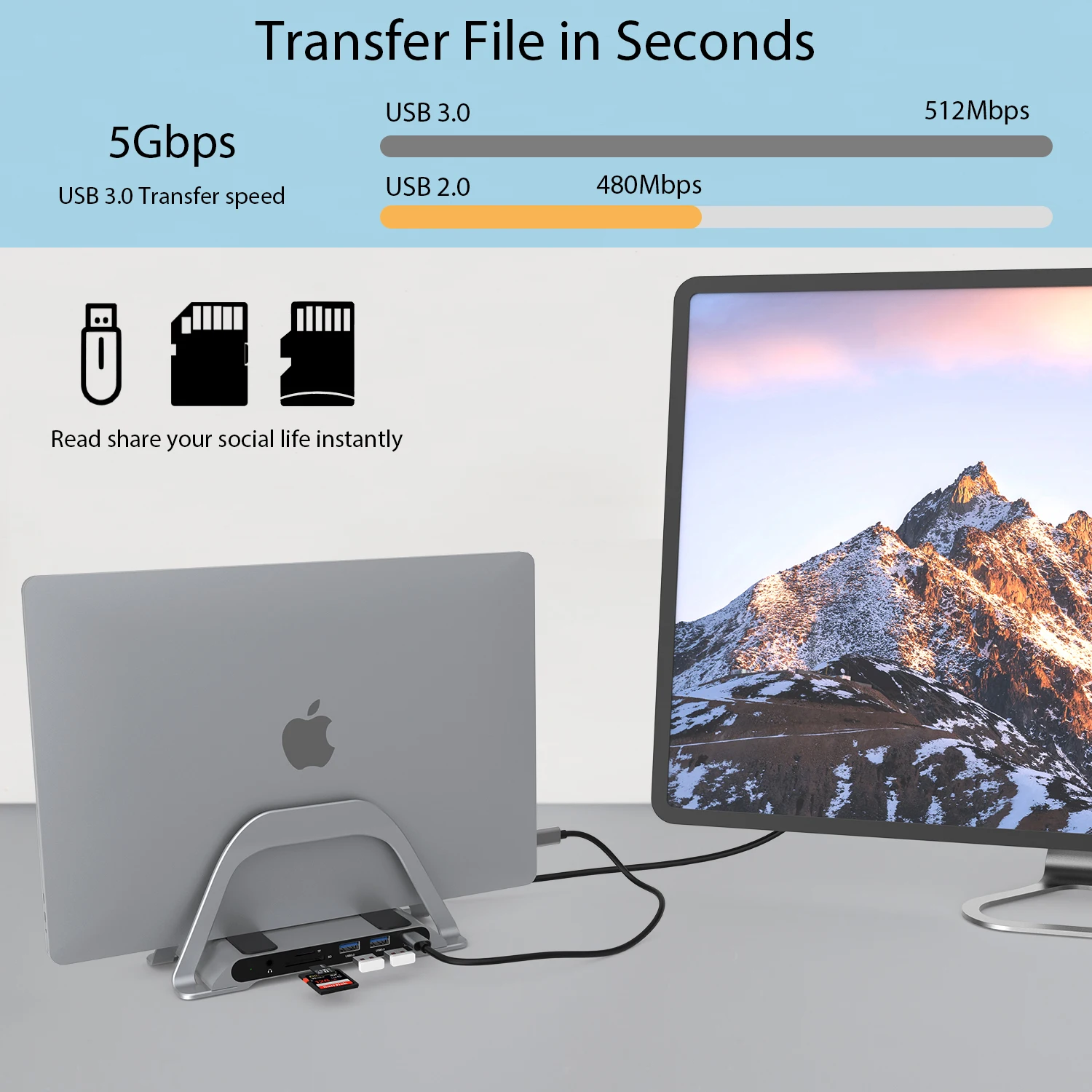 PULWTOP Type-C usb charging Hub Multiport Dock Station usb hub 3.0 splitter 7 port usb data hub type c to hdmi 4k