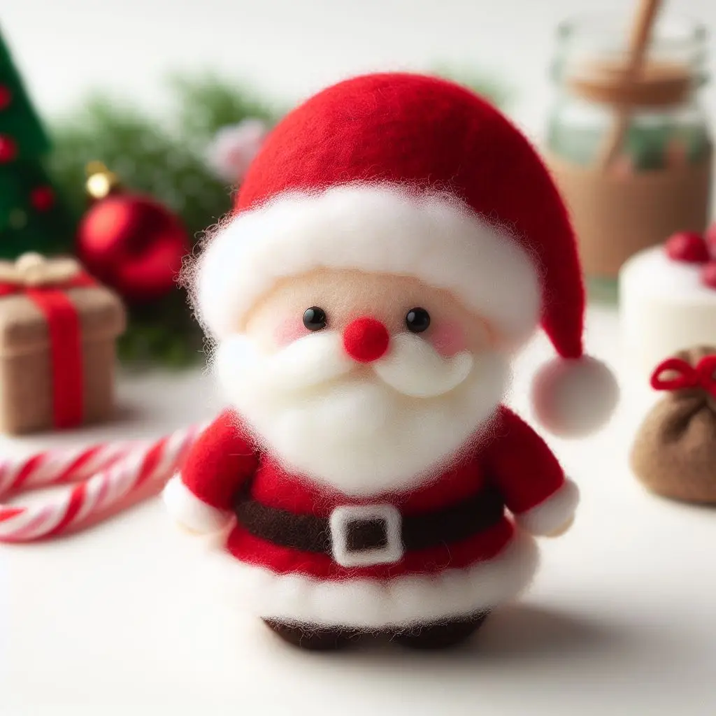 Eco-Friendly Mini Santa Claus Figurines: Adorable, Small, and Perfect for Christmas Decorations