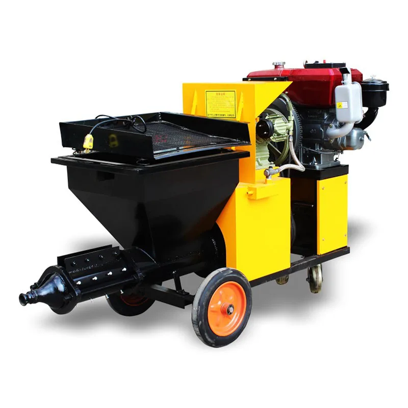 Diesel shotcrete machine plaster portable air compressor cement mortar spraying machine
