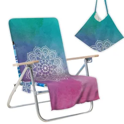 Water Absorption Drier Mat Swimwear Colorful Chaise Lounge Towel Covers Printed Beach Towels Tie-Dye Chair Cover