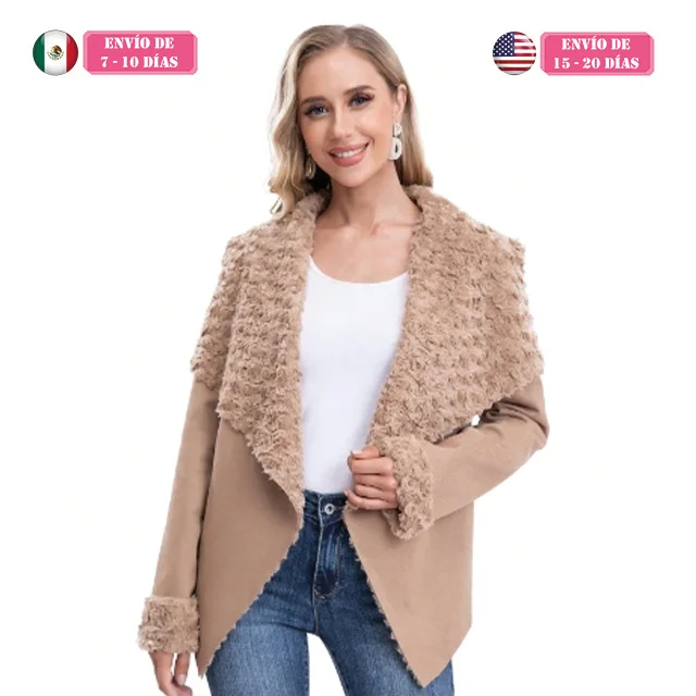G24051F-LADY пальто XL воротник с лацканами и шерстяная подкладка упаковка из 24 предметов 4 вида цветов Быстрая доставка по всей Мексиканской Республике