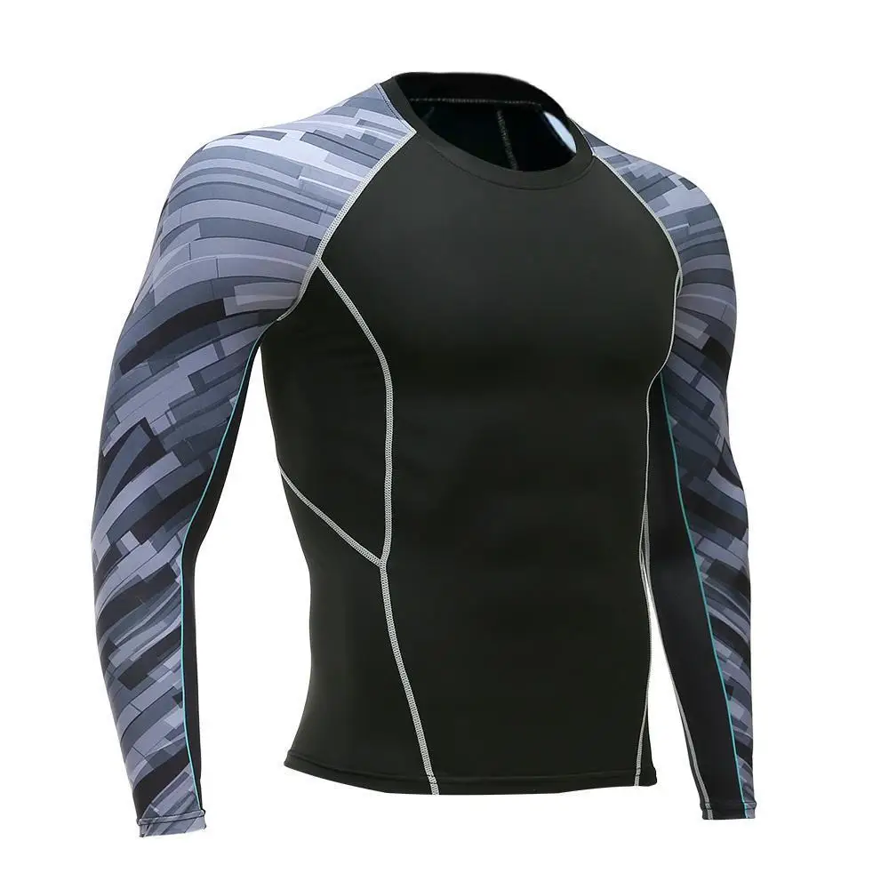 Gym Compression Shirt For Unisex Adult  Mma Rashguard Lightweight Full Sleeves Men Rush Guard For Sale latest Gym Wear 2024