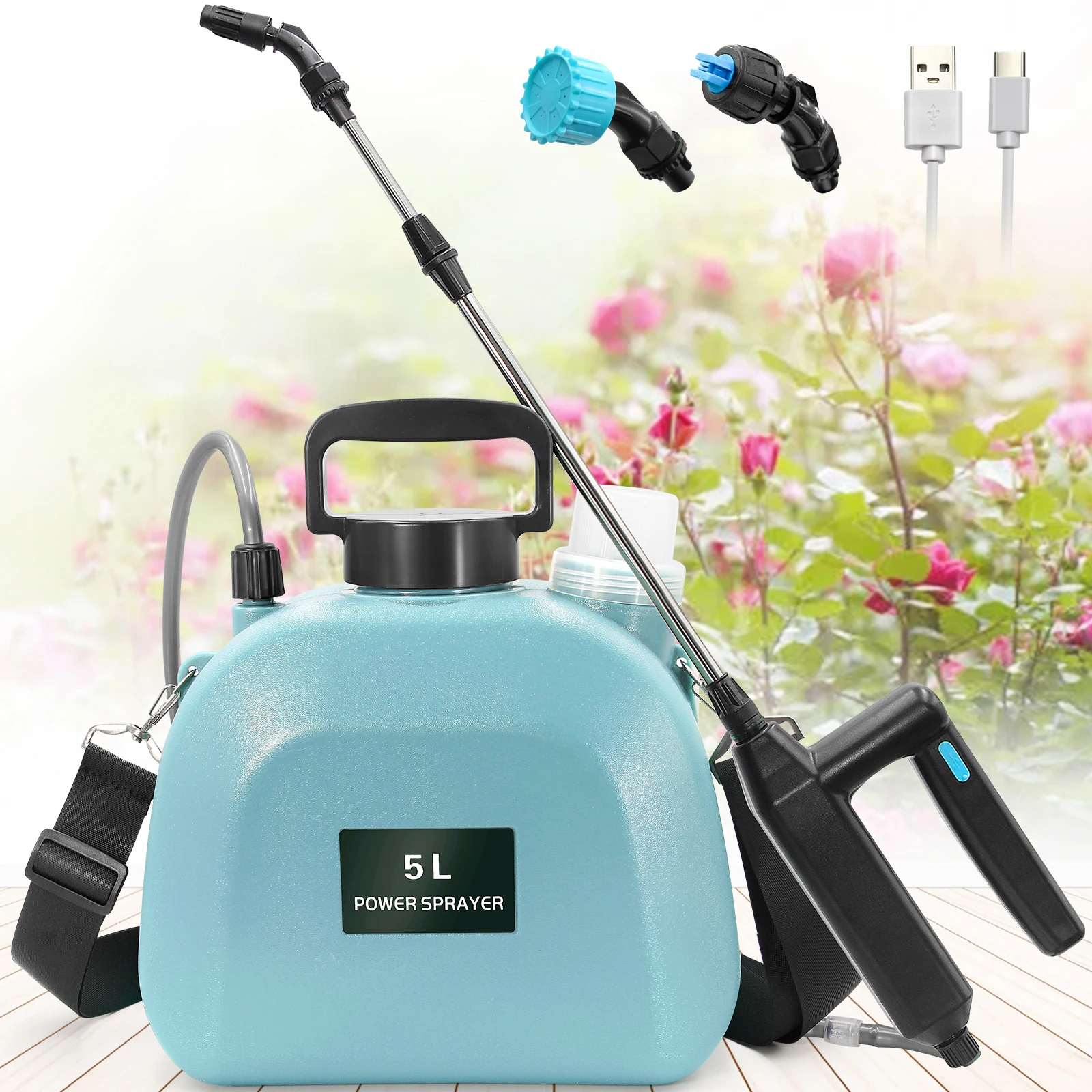 high pressure electric sprayer 8L 5L power agriculture electric sprayer garden hose sprayer 2Gal electric pump for garden