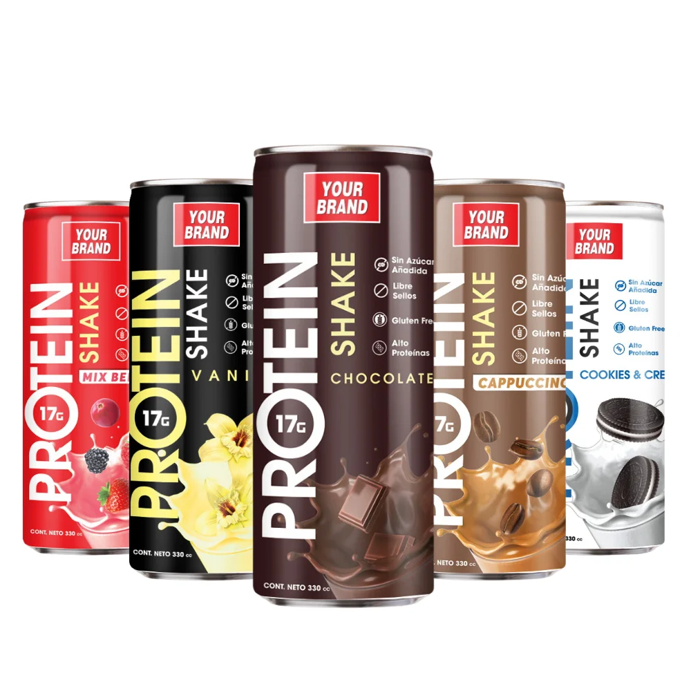 Free Sample 17g High Protein Shake w Coffee Drink, Creatine, Exotic No Add Sugar Private Label OEM/ODM Wholesale Beverage