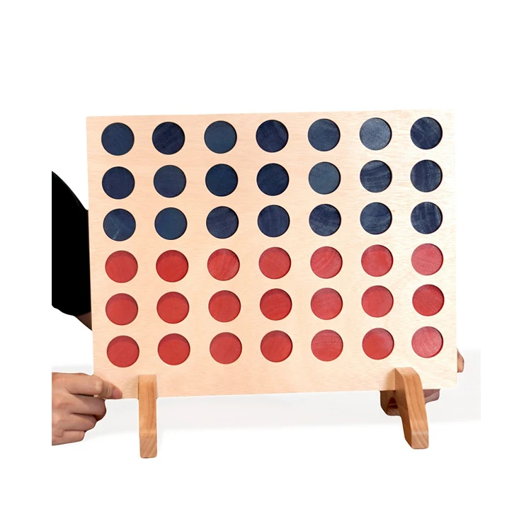 Kids and Junior Gifts Whole Family Fun Play Bingo Game Connect A Row In 4 (XL) Wooden Classic Board Games at Wholesale Price