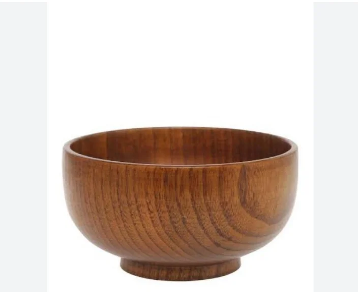 wooden serving bowl natural acacia wood food serving  bowl