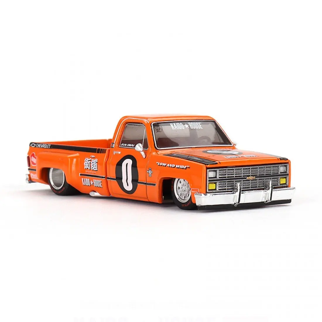 Мини GT x Kaido House KHMG090 1/64 Chevro let Silverado Dually KAIDO WORKS V2 модель автомобиля