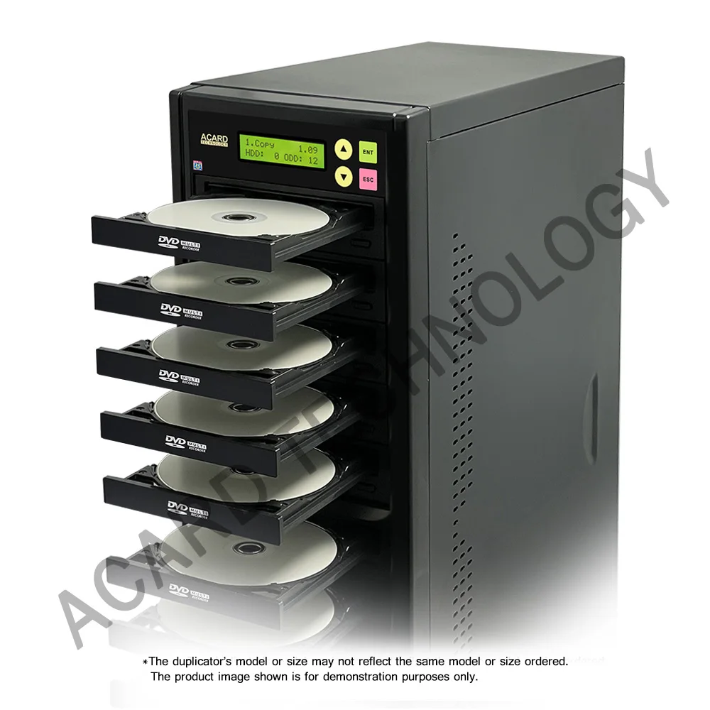 Acard 1 to 11 24X Burner CD DVD Duplicator Standalone Tower Using the ACARD Technology Controller