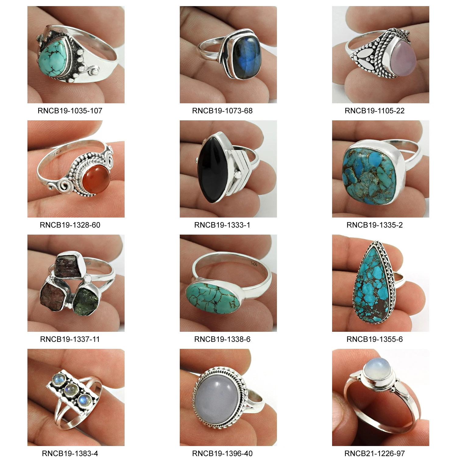 Natural Mother Of Pearl Labradorite Rainbow Moonstone Multi Gemstones Ring 925 Sterling Silver Jewelry Wholesaler Manufacturer