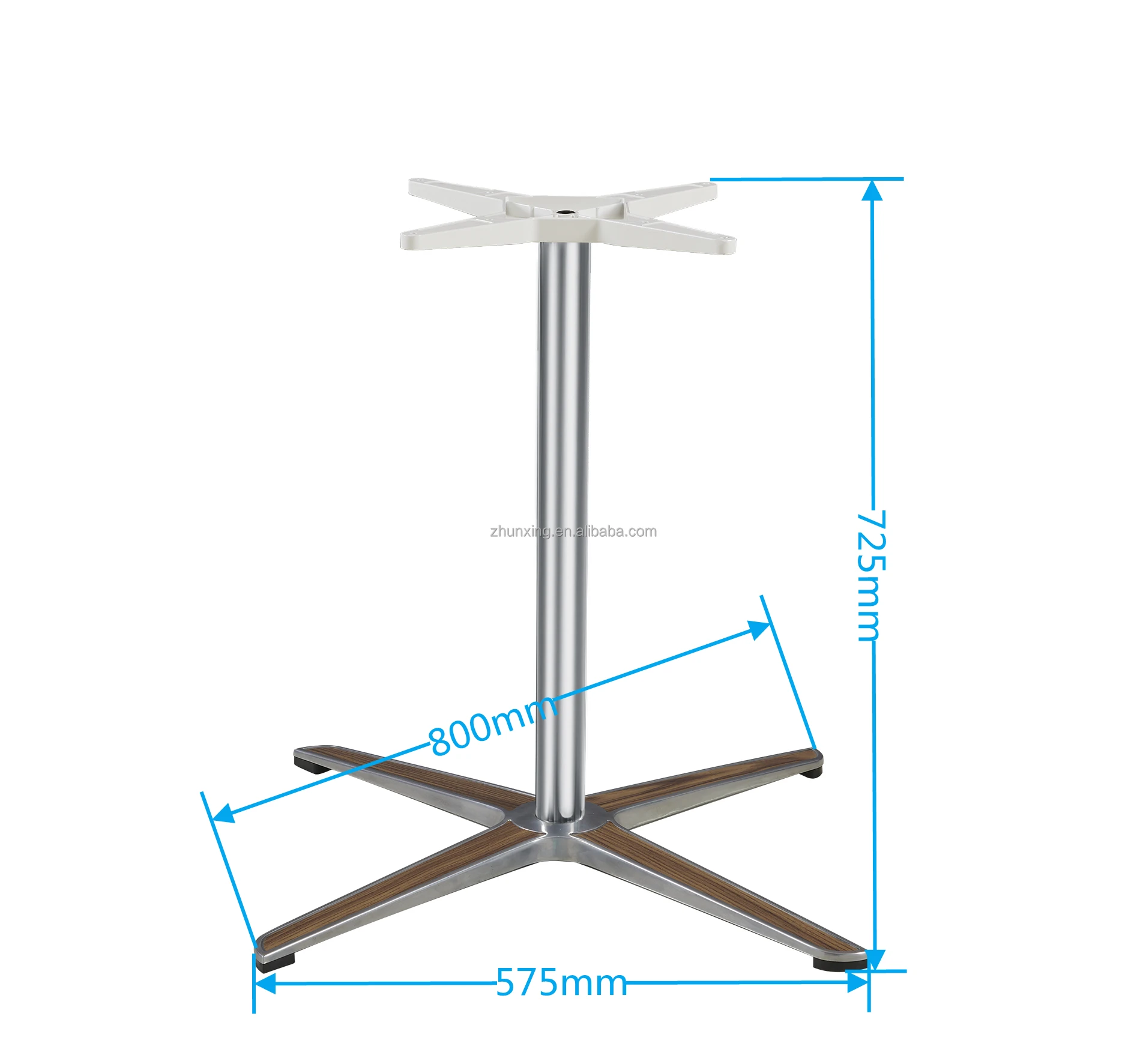 Hot sale  four star durable steady aluminum material leg table base