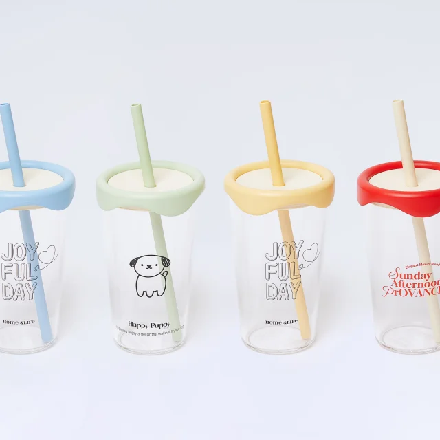 BPA FREE tumbler with straw 500ml reusable cup with straw 500ml custom logo tumbler reusable straw tumbler made in Korea
