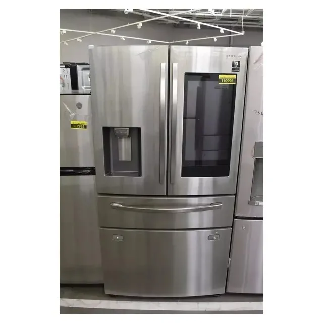 Лучшее качество для продажи 28 cu ft 4 двери французский дверной холодильник специальный с сенсорным экраном из нержавеющей стали