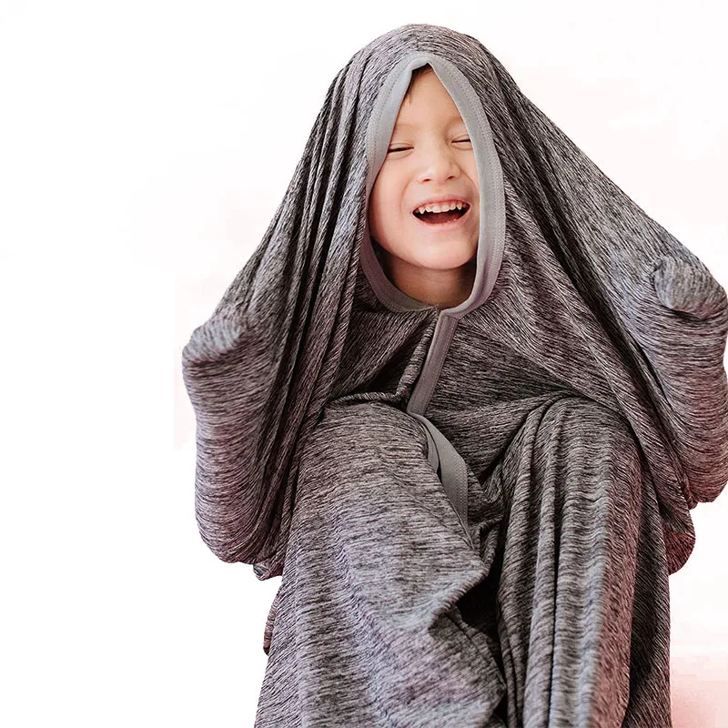 Factory Custom Sensory Body Sock Bag For Kids Autism Compression Body Sack Autistic Children Seamless Sensory Cloth Fidget Toy