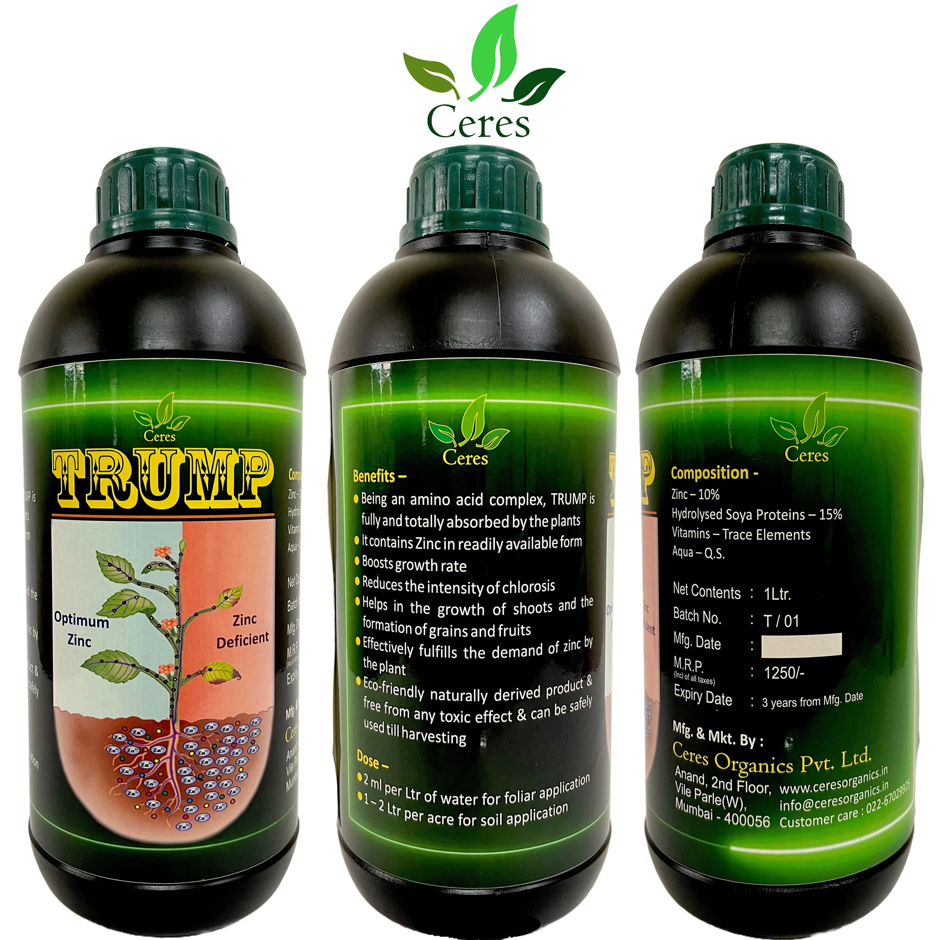 Excellent quality micronutrient zinc fertilizers made in india fertilizer price 50kg bag or 50 liters in liquid for agriculture