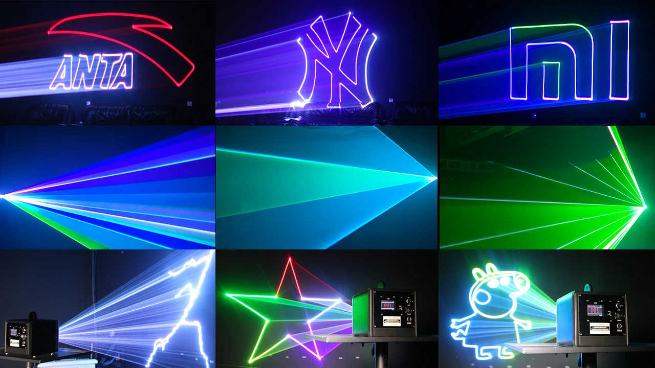 dj Disco Wireless Battery Portable 3 watt laser Android & ios bluetooth control wedding party rgb 3W stage lighting
